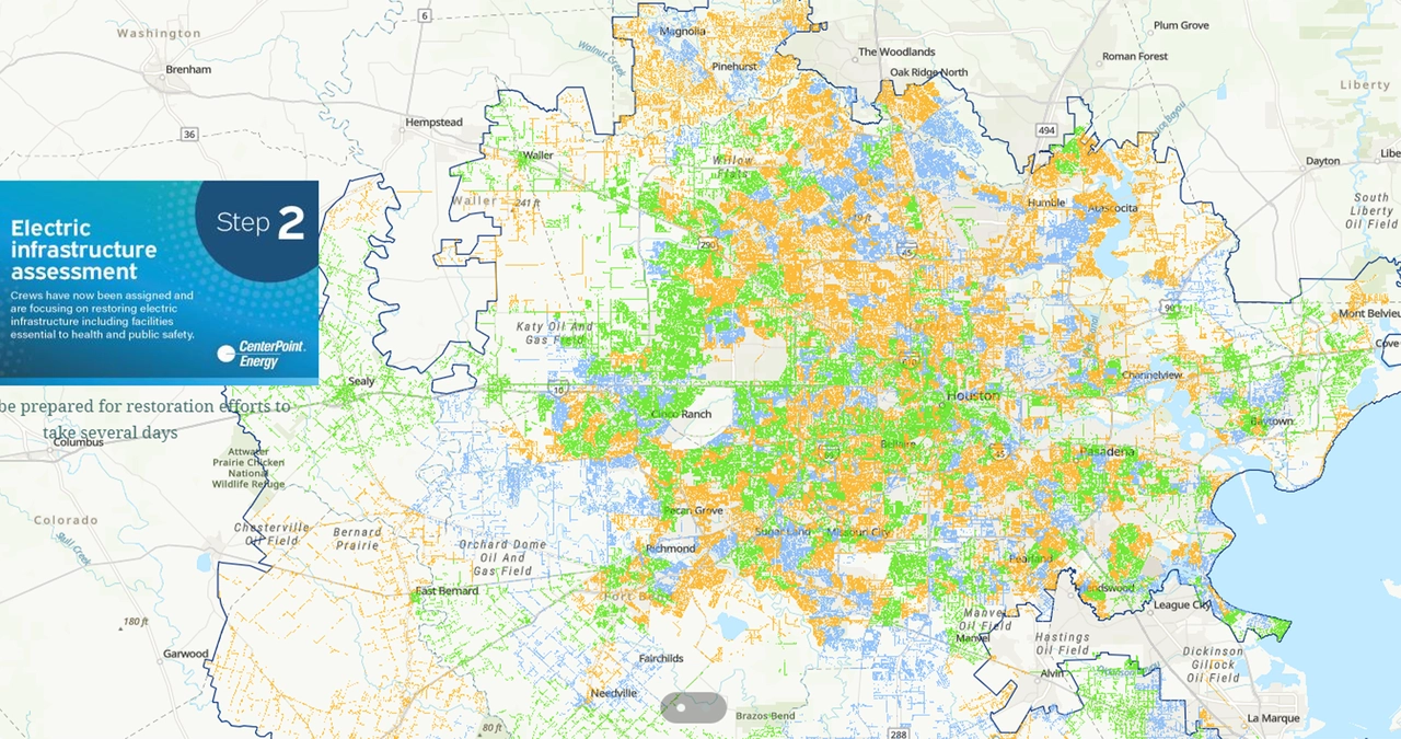 CenterPoint Outage Map
