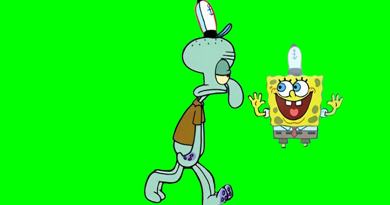 Squidward Looking Out Window